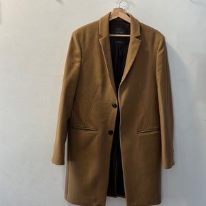 Zara Mens Camel Top Coat